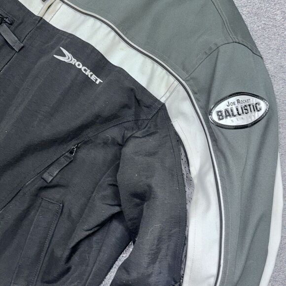 Joe Rocket Ballistic Series Black & Grey Motorcycle Riding Jacket Large - Picture 7 of 10